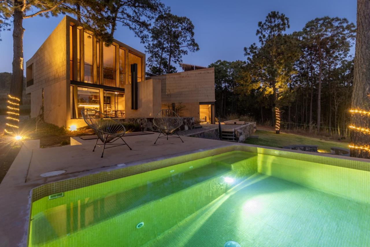 Cabana Lujo Con Alberca Climatizada Vistas Al Bosque De マサミトラ エクステリア 写真