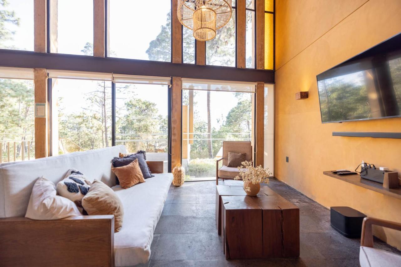 Cabana Lujo Con Alberca Climatizada Vistas Al Bosque De マサミトラ エクステリア 写真