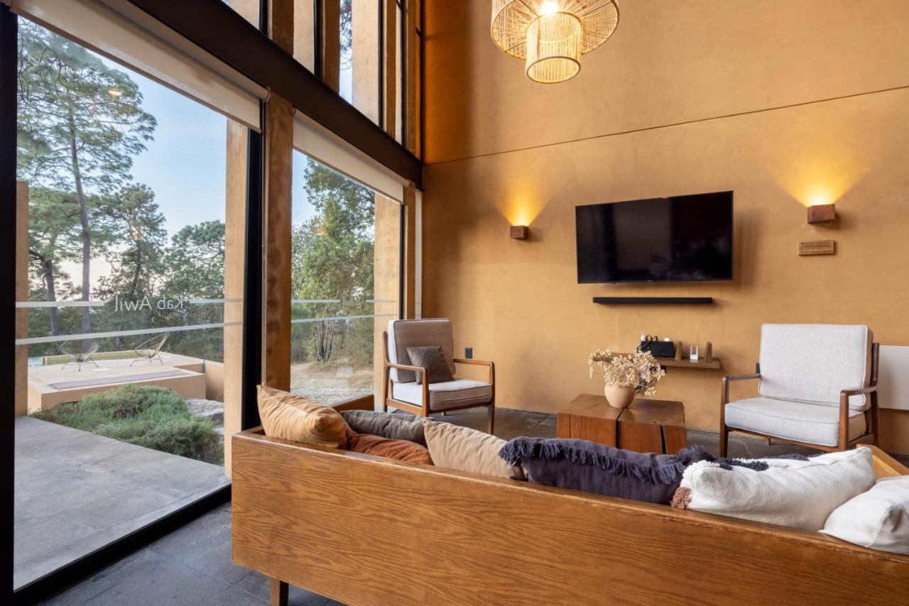 Cabana Lujo Con Alberca Climatizada Vistas Al Bosque De マサミトラ エクステリア 写真