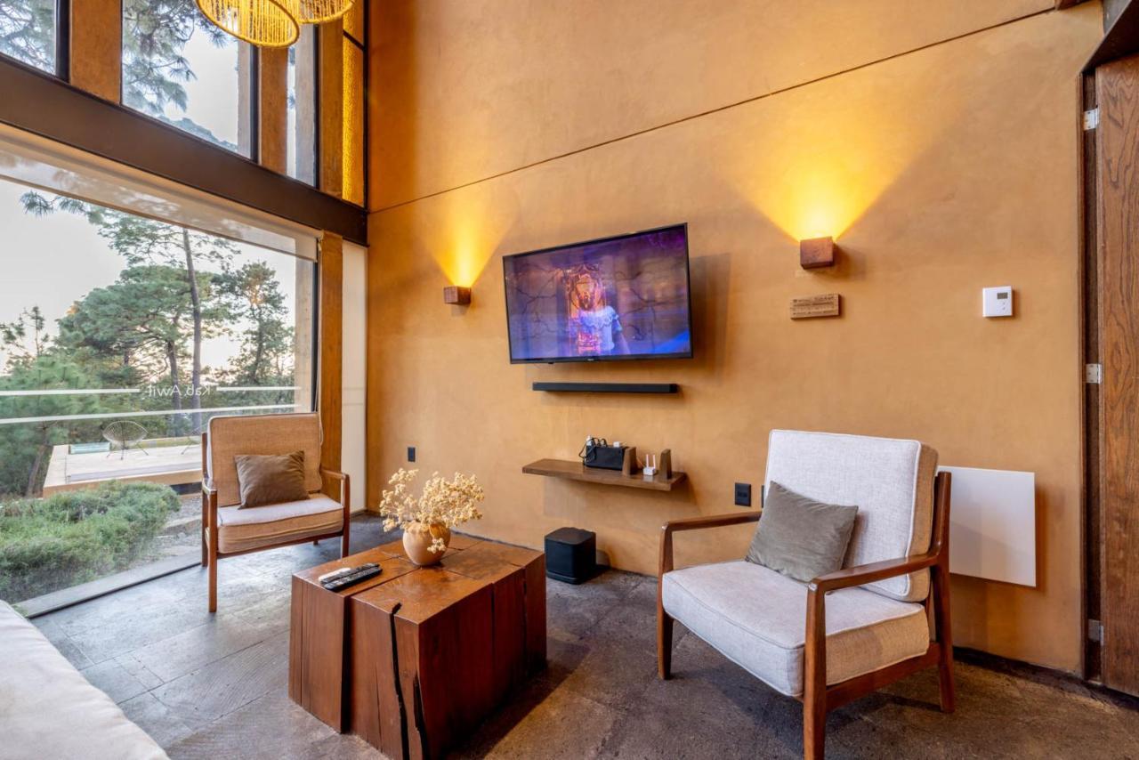 Cabana Lujo Con Alberca Climatizada Vistas Al Bosque De マサミトラ エクステリア 写真