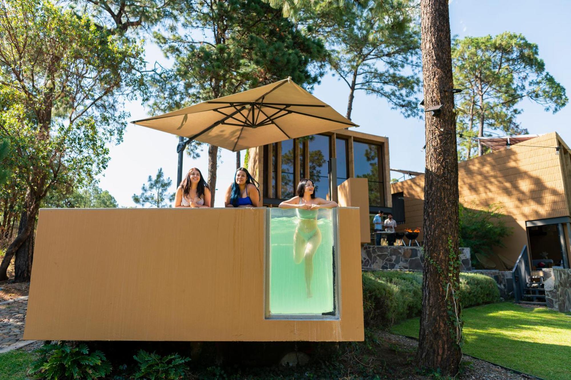 Cabana Lujo Con Alberca Climatizada Vistas Al Bosque De マサミトラ エクステリア 写真